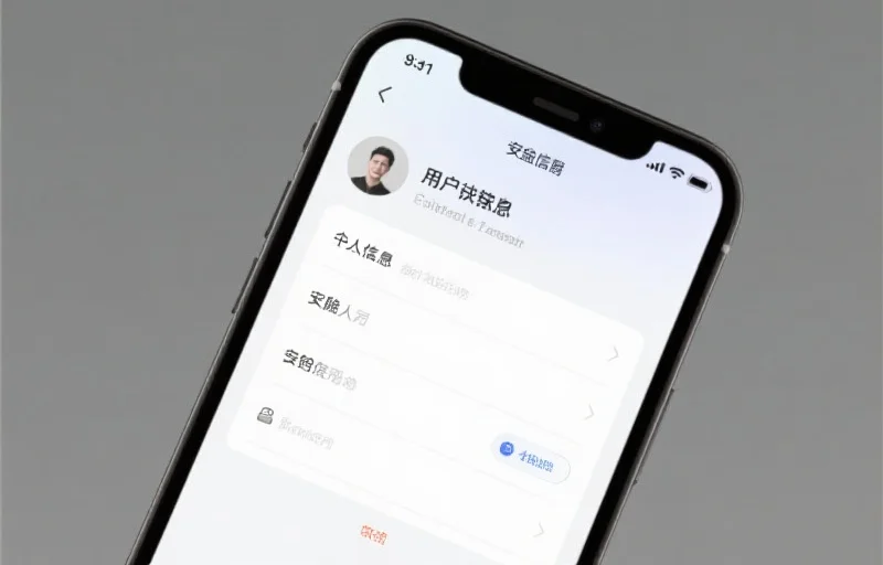 编辑个人信息示意图